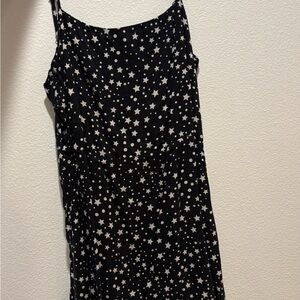Black Star Print Dress